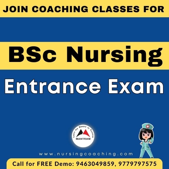 BSc Nursing Entrance Exam Coaching 2024